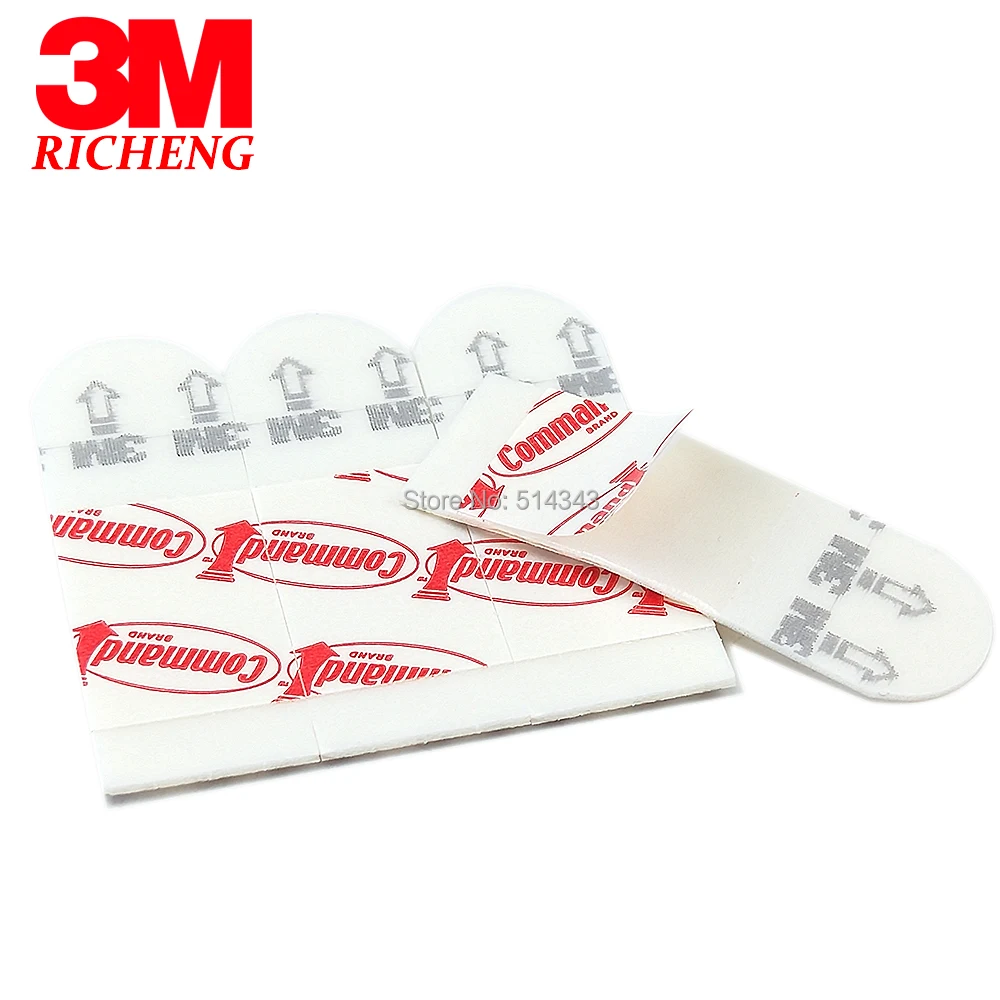 3M Command Strips Non-nail Double-sided Adhesive Strip Non-trace  Replacement Installed Photo Wall Poster