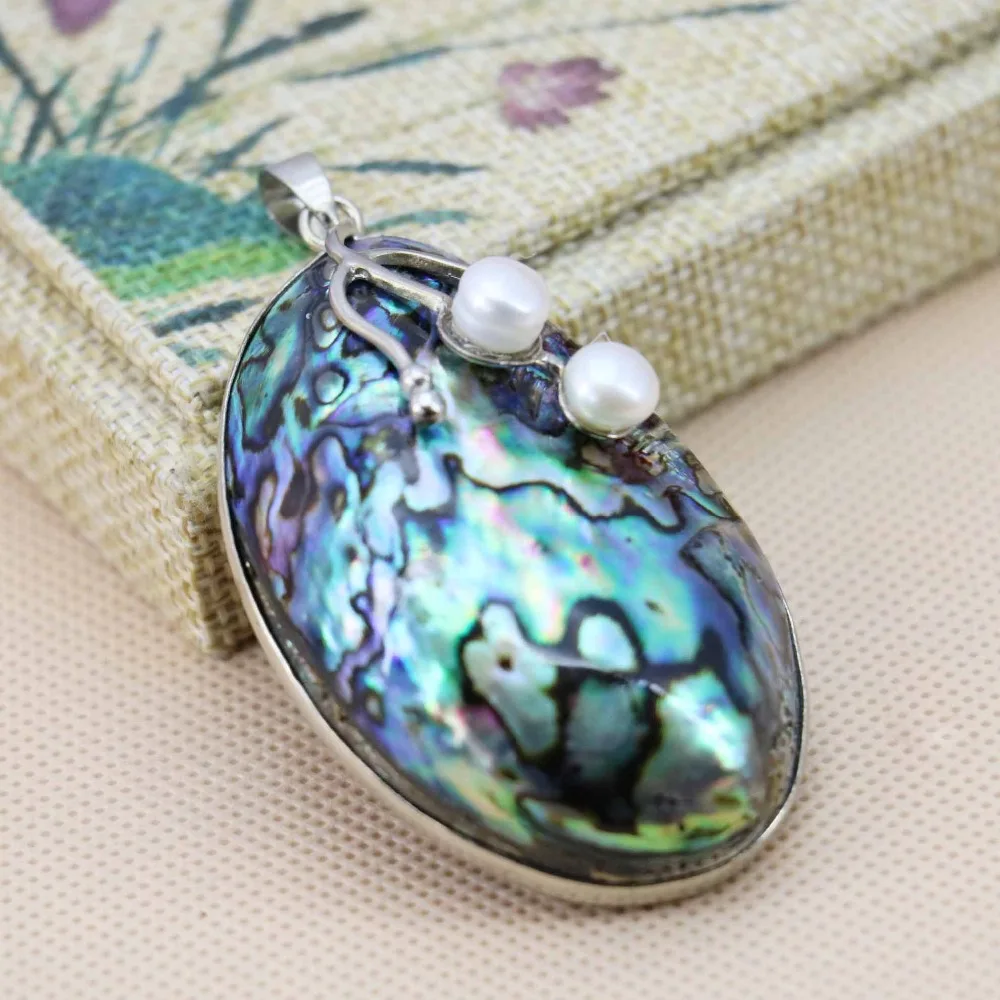36 * 57mm výprodej převládající abalone přírodní mušle mušle přívěsky výroba šperků řemesla ženy holky dárky kutilství