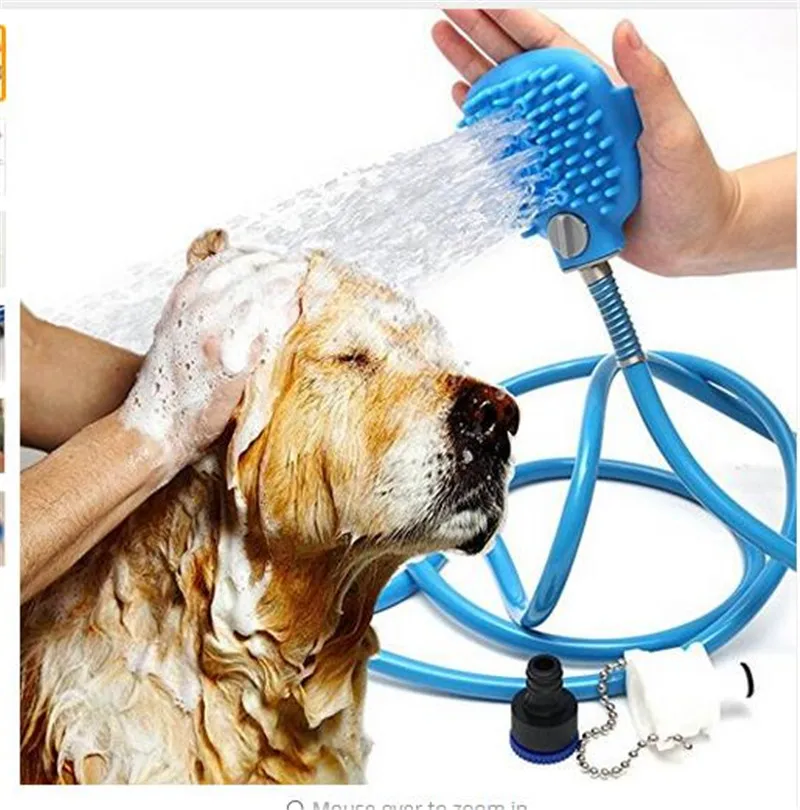 Pet Accessories Pet Bathing Tool Palm Sized Dog Scrubber Sprayer