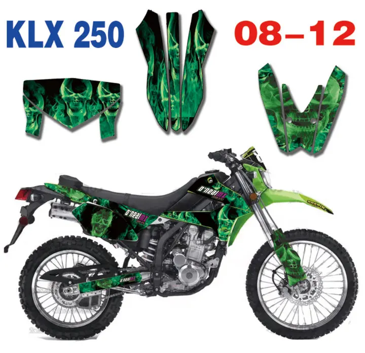 

Motorcycle Graphics Stickers Decals For Kawasaki KLX250 KLX 250 2008-2012