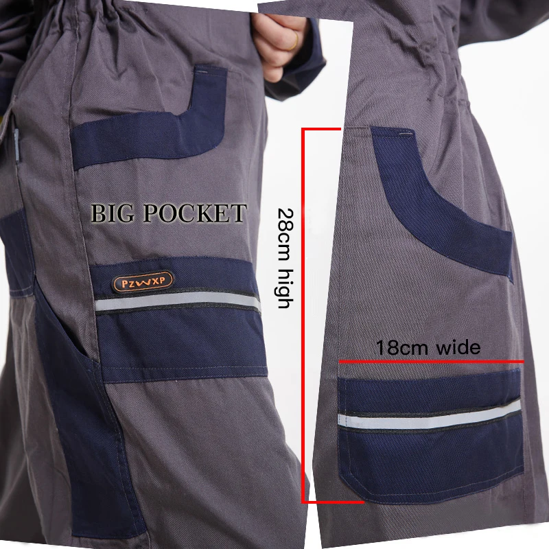 Men Women Overalls Labor protective Work clothing Dust-proof Comfortable Breathable Machine Auto repair Long-sleeve Coveralls  (4)