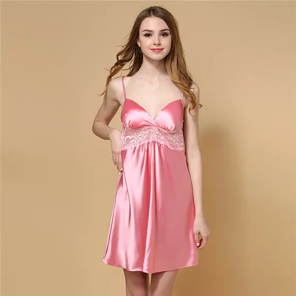 Sleepwear Babydoll Dress Baby doll with Suspenders with Chest Pad Lace