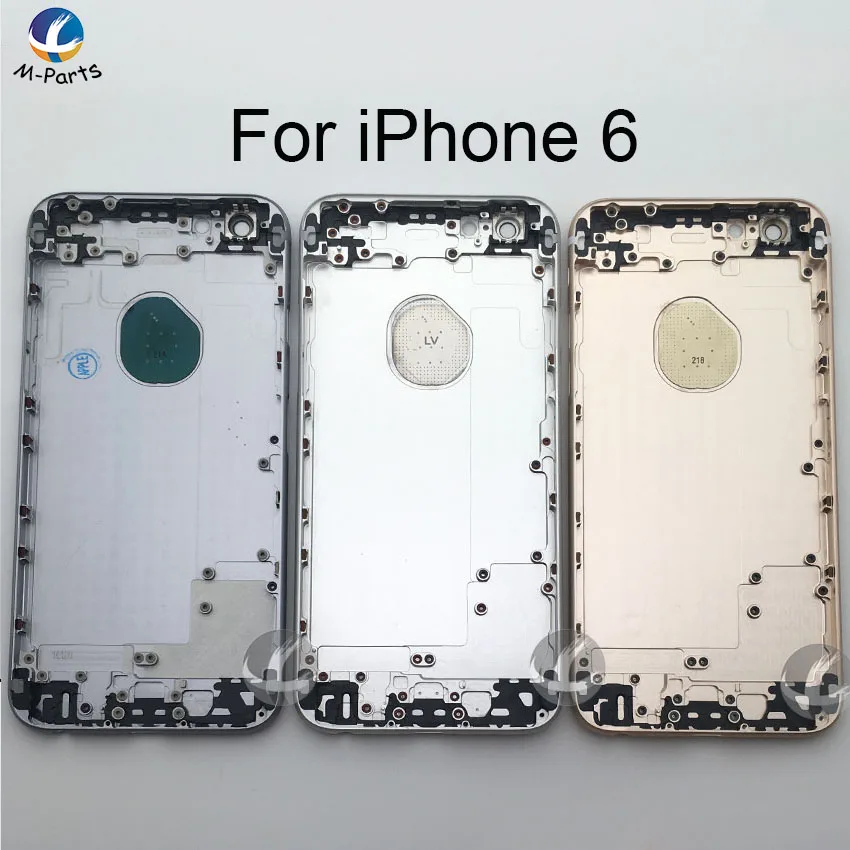 Задняя крышка для iPhone 6, 6 P, 6 S, 6SP Plus, металлический чехол для батареи, рамка с бесплатной наклейкой и инструментом