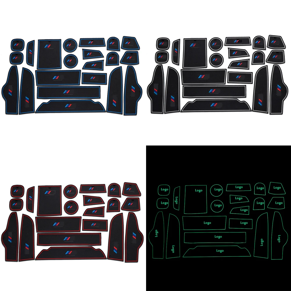 

For BMW X3 2011 To 2014 Gate Slot Pad Interior Door Groove Mat Anti-Slip Cushion Car Styling 21Pcs Per Set Car Accessories