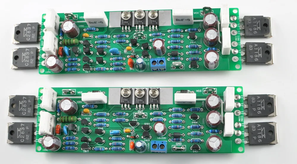 de áudio ab power 2.0 pós-amplificador placa