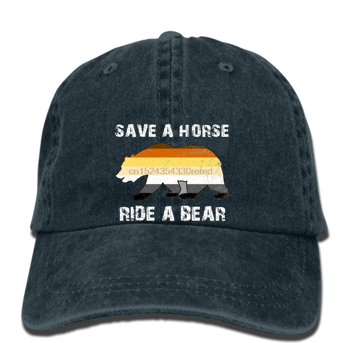 Бейсбольные кепки в стиле хип-хоп, забавная шапка для мужчин, новинка для женщин, гей медведь, Прайд, спаси лошадь, катайся на медведе
