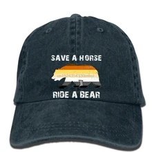 Бейсбольные кепки в стиле хип-хоп, забавная шапка для мужчин, новинка для женщин, гей медведь, Прайд, спаси лошадь, катайся на медведе