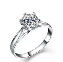 1CT Luxury Jewelry 925 Sterling Silver White 5A CZ Zirconia Round Cut Party High quality Women Wedding Band Ring Gift Size 5-10