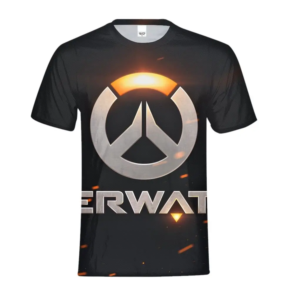 

2019 New Mens Overwatch OW Summer Tops Tees Short Sleeve T Shirt Man Printed t-shirt Men 3D Men tshirt Clothing