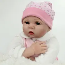 Reborn длу улучшения сна кукла для девочек дизайн 22 дюймов реалистичные детские куклы с 3/4 Кукла-младенец с реалистичной головкой и ручками ткань тела