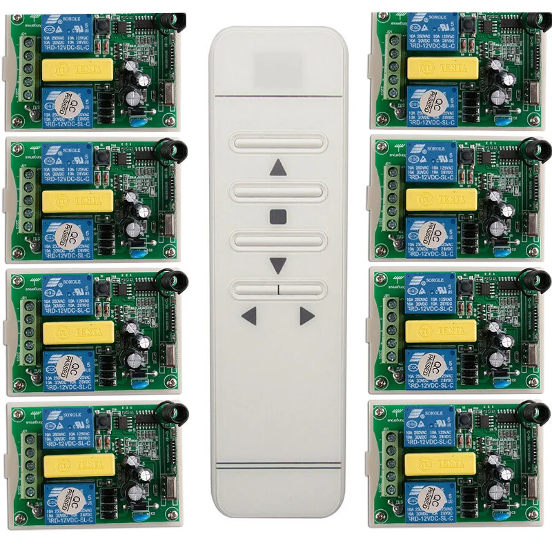 

Tubular motor garage door / projection screen / shutters AC 220 V RF Wireless Remote Control switch Digital display screen