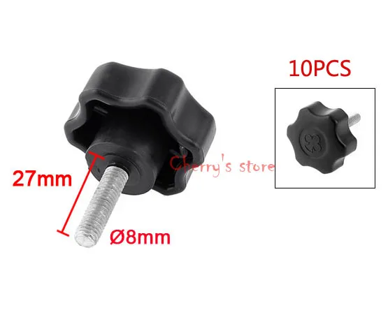 

Винты на тип 1,06 "x 1/16" PT резьба Star Зажимная ручка 10 шт.