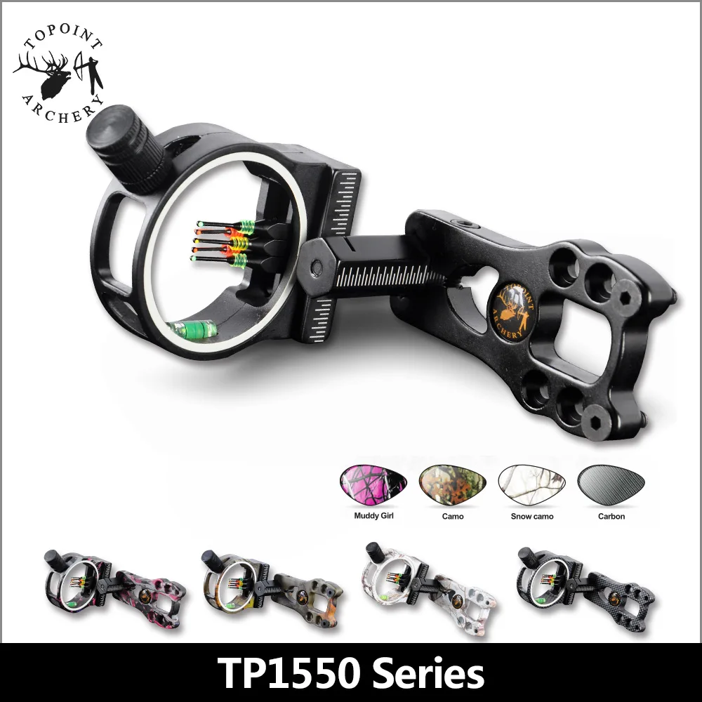 Topoint Archery,5 pin Bow sight,TP1550,Basic bow sights,5 colors can be