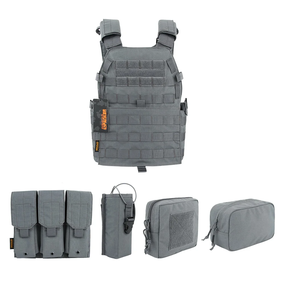 Günstige AUSGEZEICHNETE ELITE SPANKER Jagd Molle Westen Taktische Armee Camouflage männer Weste Outdoor Dschungel CS Taktische Militärische Ausrüstung