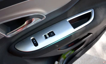 

Left Hand Drive! 4PCS ABS Interior Door Armrest Window Switch Button Cover Trim For Vauxhall Opel Mokka / Buick Encore 2013-2017