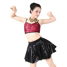 MiDee джаз танцевальные костюмы 2 шт. танцевальная одежда ночь современные танцевальные костюмы сальса танцевальные наряды