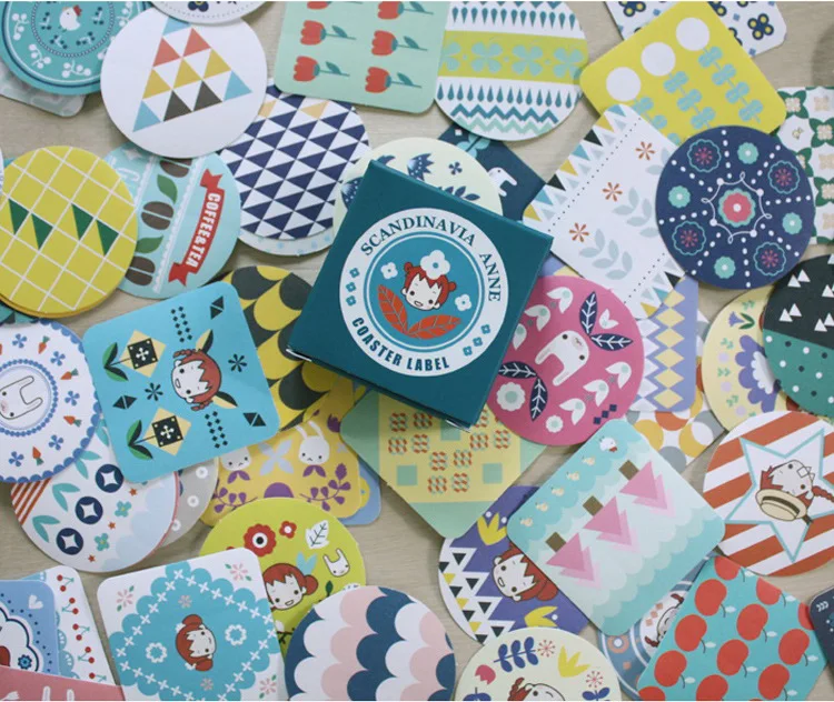 

DIY Colorful Scandinavian anne 3D kawaii Stickers Diary Planner Journal Note Diary Paper Scrapbooking Albums PhotoTag