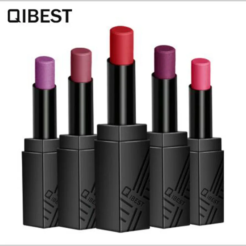 

QIBEST Brand Makeup Metallic Lipstick Metal Glitter Party Lipsticks Shimmer Shining Waterproof Pigment Lip Cosmetics