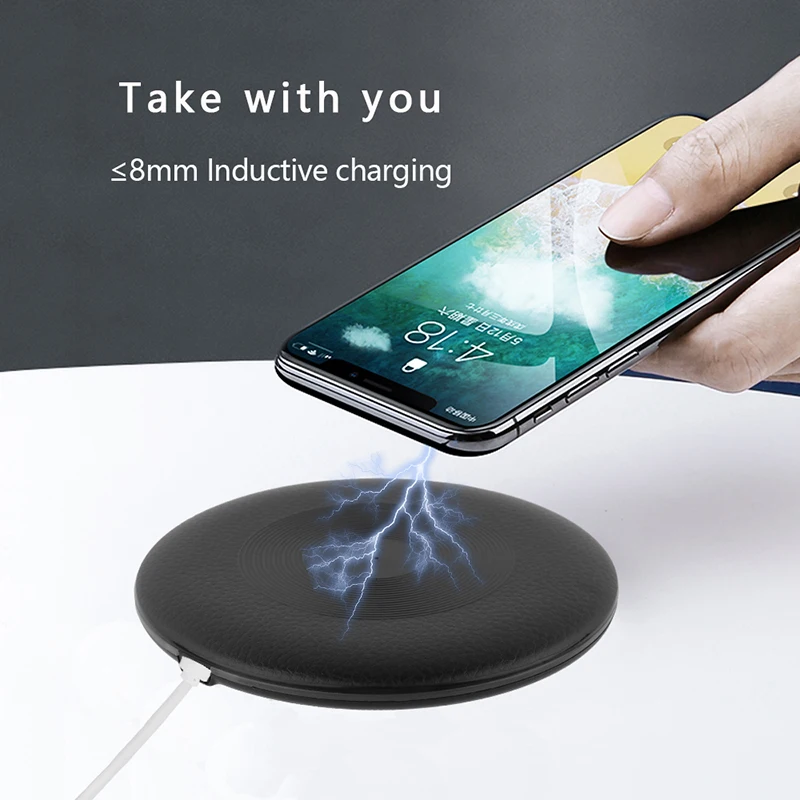 10W Fast Wireless Charger For Samsung Galaxy S10 S9/S9+ S8 Note 9 Qi Wireless Charging Pad for iPhone 11 Pro XS Max XR X 8 Plus