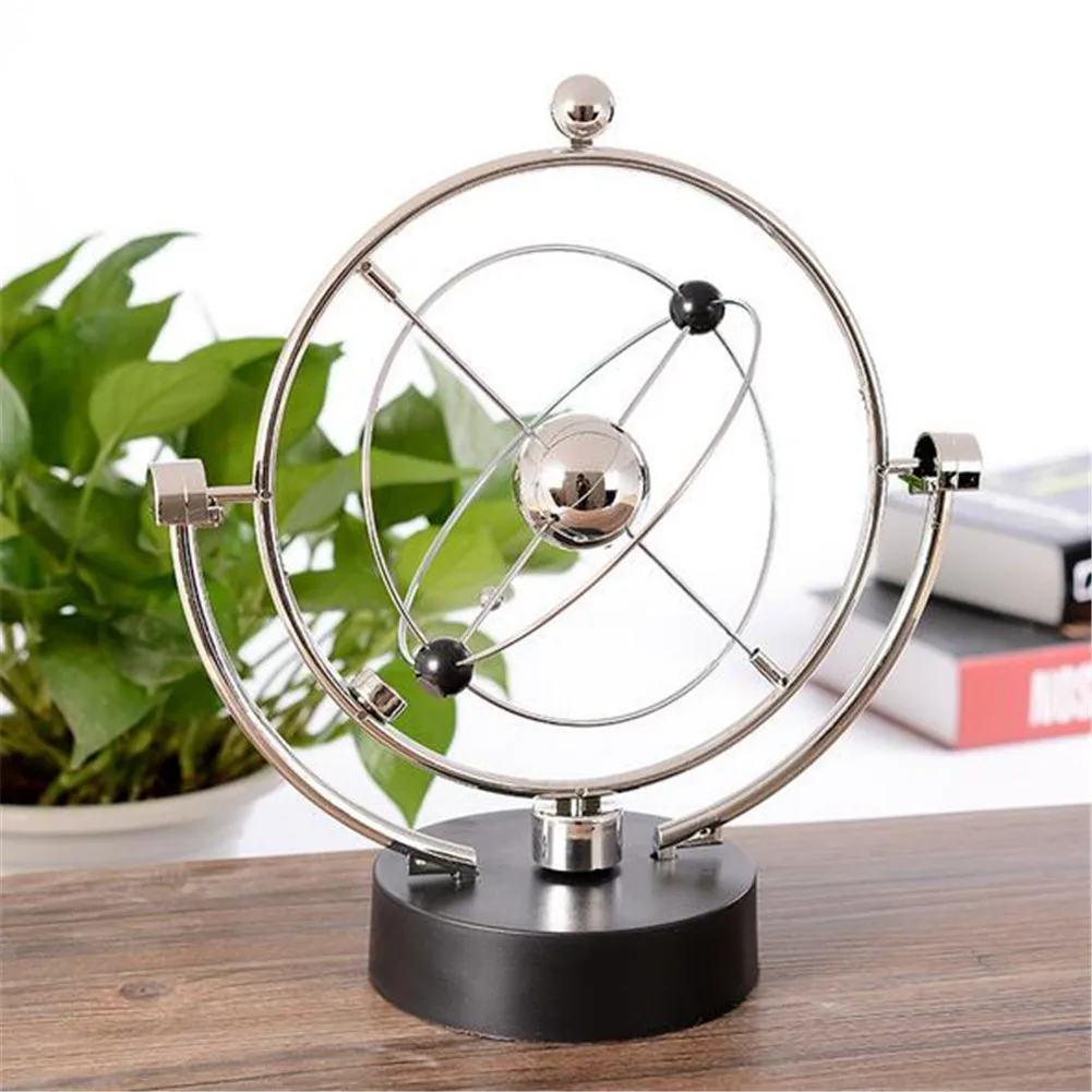 Простой теллурион металлический электромагнитный маятник постоянный инструмент модель Фигурка домашний рабочий стол офис украшения миниатюры