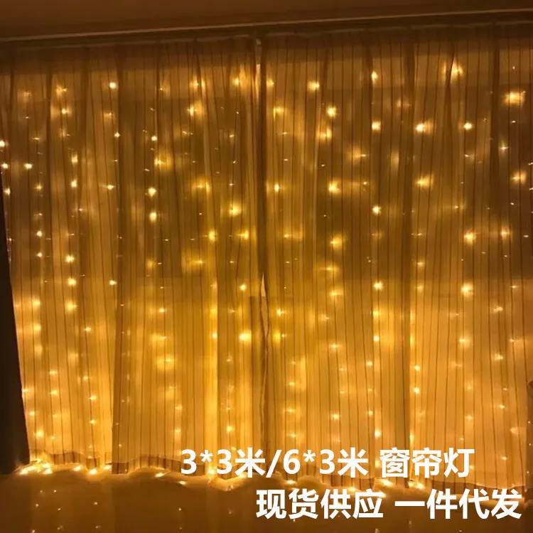 

3 m 3 m 300 lights LED curtains LIGHTS WEDDING lanterns decorative lights string Christmas lights