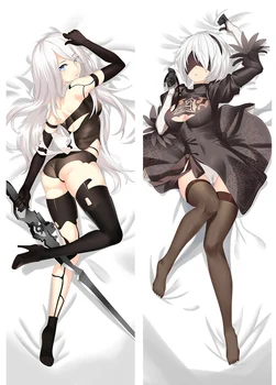 

Japanese Anime Otaku Waifu love live Hugging Body Decorative Pillow Cover case Dakmakura NieR Automata YoRHa 2B Pillowcases