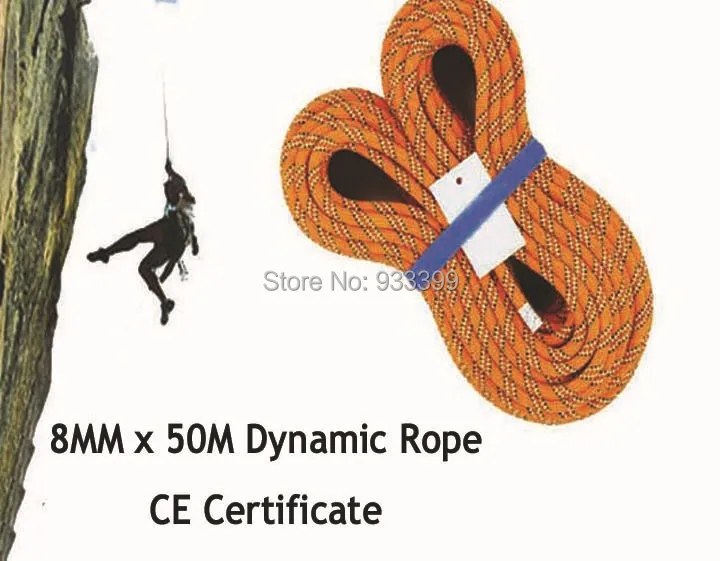 Buy 8MM Rock Climbing Dynamic Rope With CE