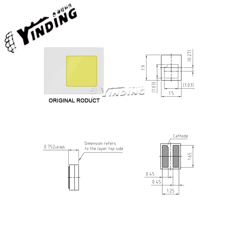 OSLON LCY CEUP 고출력 LED 램프 비즈, 앰버 라이트, 자동차 주간 주행 광원, 자동차 방향 지시등, 3W, 10 개