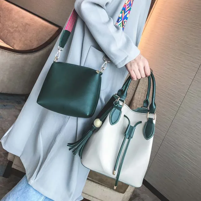 

FMBZ Women's Shoulder Bags 2018 New Fashion Color Wide Shoulder Strap Women's Bags Casual Mother & Child Pack Free Shipping