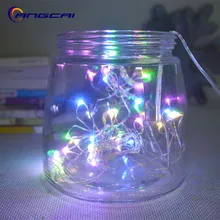 Батарея USB работает 1 м 2 м 3 м 4 м 5 м 10 м Мини светодиодный медный провод сказочные гирлянды лампы для рождества, праздника, свадьбы и вечеринки