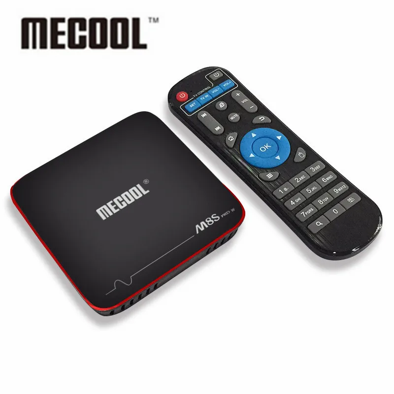 ТВ приставка MECOOL M8S PRO W Android 7 1 процессор Amlogic S905W четырехъядерный 2 Гб ОЗУ DDR4 16 Смарт
