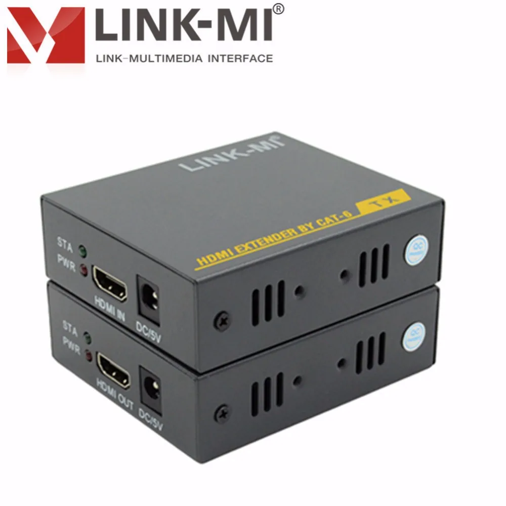 

LINK-MI LM-HT204H HDMI 1.3 HDCP 1.2 1080p 3D EDID HD Video HDMI Extender to 60m HDMI to UTP rj45 Extender Over Single Cat5e/6