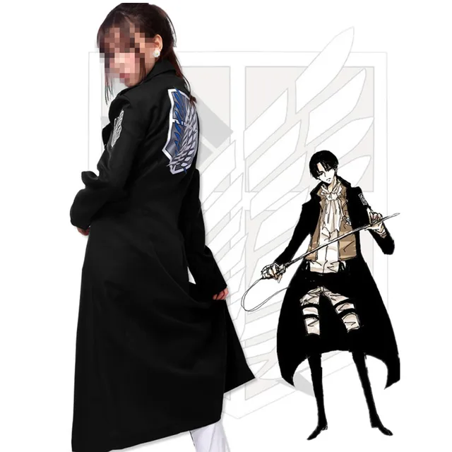 2018 Shingeki no Kyojin Levi Rivaille Jacket Cloak Adult Halloween