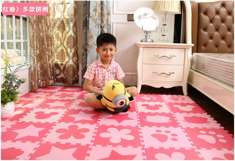 10pcslot-Meitoku-baby-EVA-foam-puzzle-play-mat-Interlocking-Exercise-floor-carpet-Tiles-Rug-for-kidsEach30cmX30cm-1cmThick-3