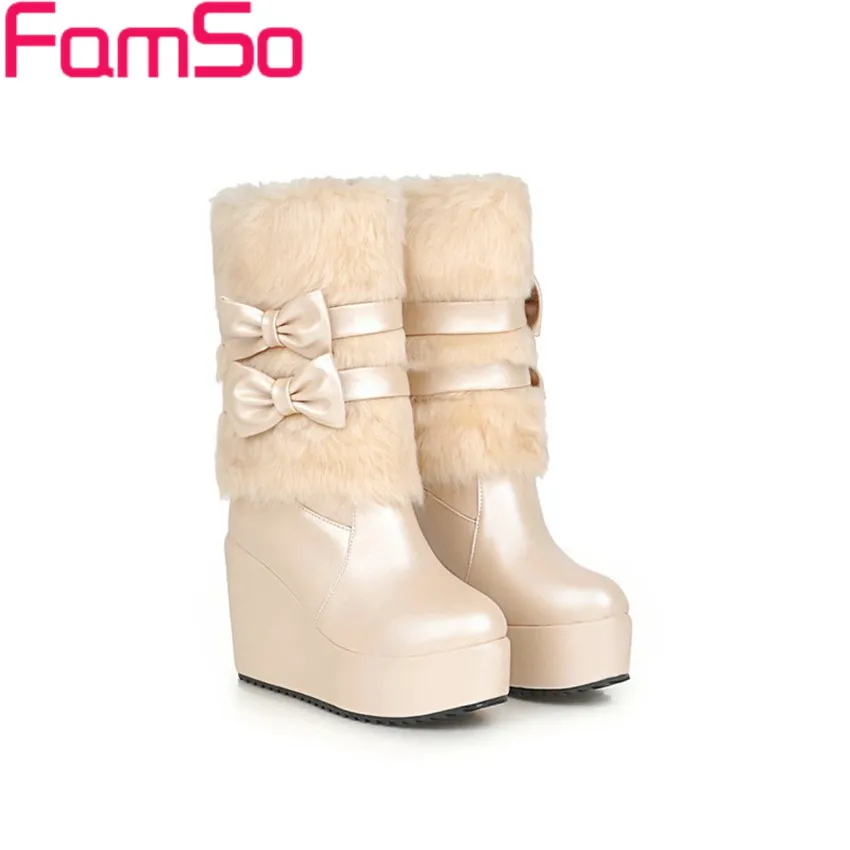 

Free shipping 2016 new Fashion Women boots Wedges high Heels platforms boots Motorcycle Boots Winter Fur Snow Boots SBT2699