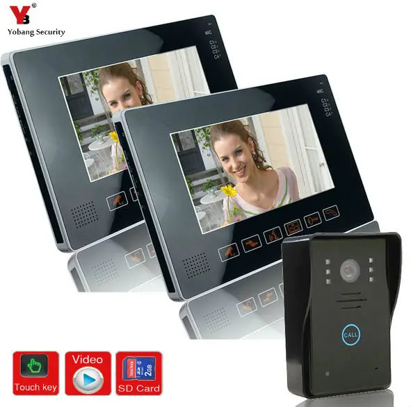 

YobangSecurity 9 Inches Wired Video Doorbell Door Chime,Rainproof Door Phone with Video Recording and Photo Taking Function