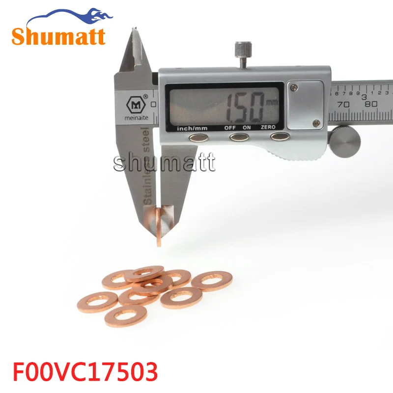 SHUMAT F00VC17503 инжекторные медные кольца шайба прокладки F 00V C17 503 7. 7x15.1x1. 5 (мм) толщина 1