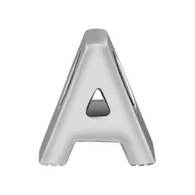 Подходит для Pandora шармы браслеты Буквы A бусины стерлингового серебра 925-ювелирные изделия