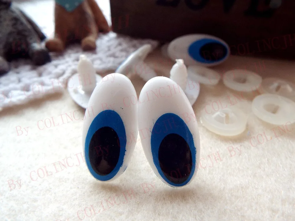 Глаза Мультяшные для кукол 25 х8 мм в комплекте 50 пар с шайбами|eyes for dolls|for dollseye eye |