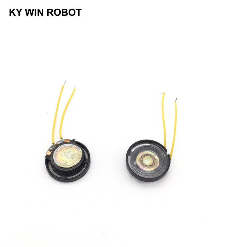 2pcs/lot New Ultra-thin Toy-car horn 8 ohms 0.25 watt 0.25W 8R speaker Diameter 21MM 2.1CM With Wire