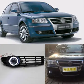 

Superb LED COB Angel Eyes+HID Lamp Projector Lens Foglights For VW Passat 06-11