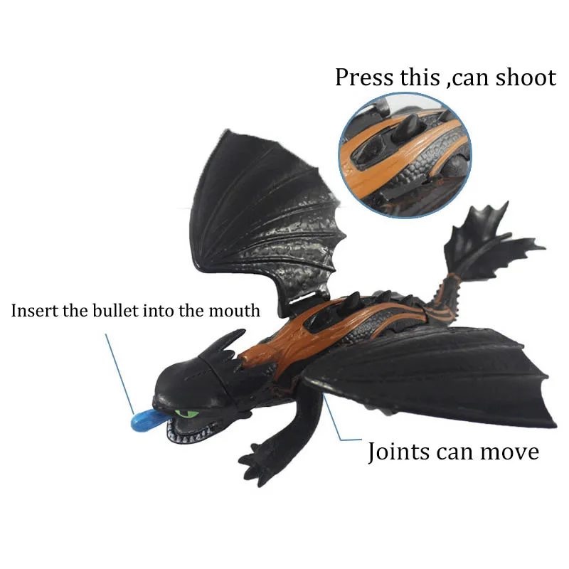 1 set Cartoon How To Train Your Dragon Action Figures Launch Weapons Activity Of Joints And Wings PVC Model Kid Gift Toy 1 set Cartoon How To Train Your Dragon Action Figures Launch Weapons Activity Of Joints And Wings PVC Model Kid Gift Toy