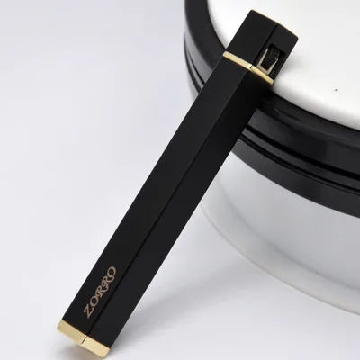 

Slim Gadget ZORRO brand metal gas lighter, single torch butane cigarette lighter