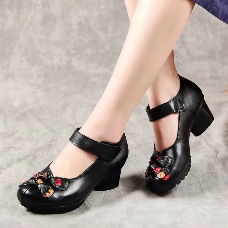 

Leather double layer ladies flat shoes comfortable breathable pregnant women shoes women's shoes large size 41.