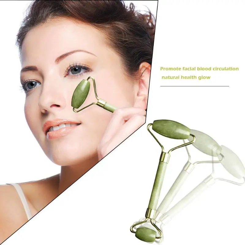 Massage Roller Double Head Facial Massage Roller Jade Face Slimming Body Head Neck Device Jade Roller