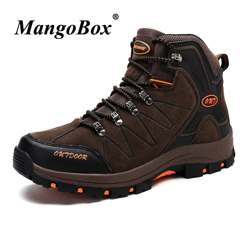 Autumn Winter Trekking Shoes Men Outdoor Suede Leather Hiking Boots Brand Camping Boots For Men High Top Walking Sneakers Male Autumn Winter Trekking Shoes Men Outdoor Suede Leather Hiking Boots Brand Camping Boots For Men High Top Walking Sneakers Male