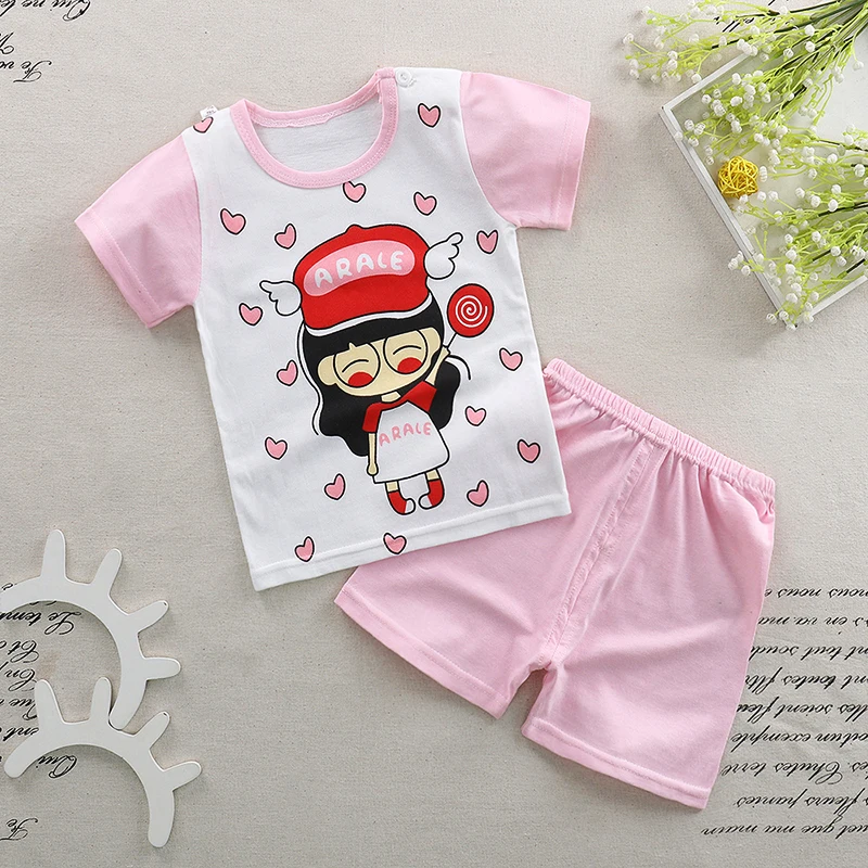 Summer Baby Girls Boys Clothes Brand Kids Clothes Sets T Shirt+Pants