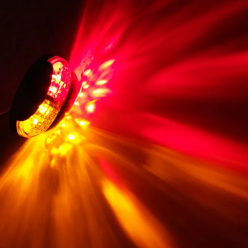 12V/24V 4LED прицеп грузовик боковой зазор маркер индикаторная лампа светильник