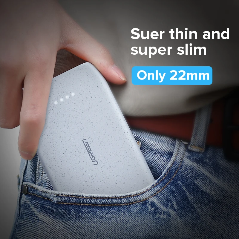 Ugreen Power Bank 20000mAh Slim Powerbank For Xiaomi Mi 8 Portable External Battery Charger For iPhone 7 8 X Dual USB Pover Bank