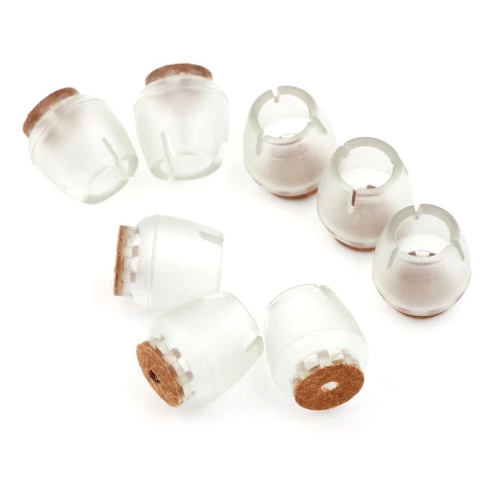 

8pcs/pack Useful Chair Leg Caps 12-17mm Rubber Feet Protector Pads Furniture Table Covers Round Bottom Chair Covers